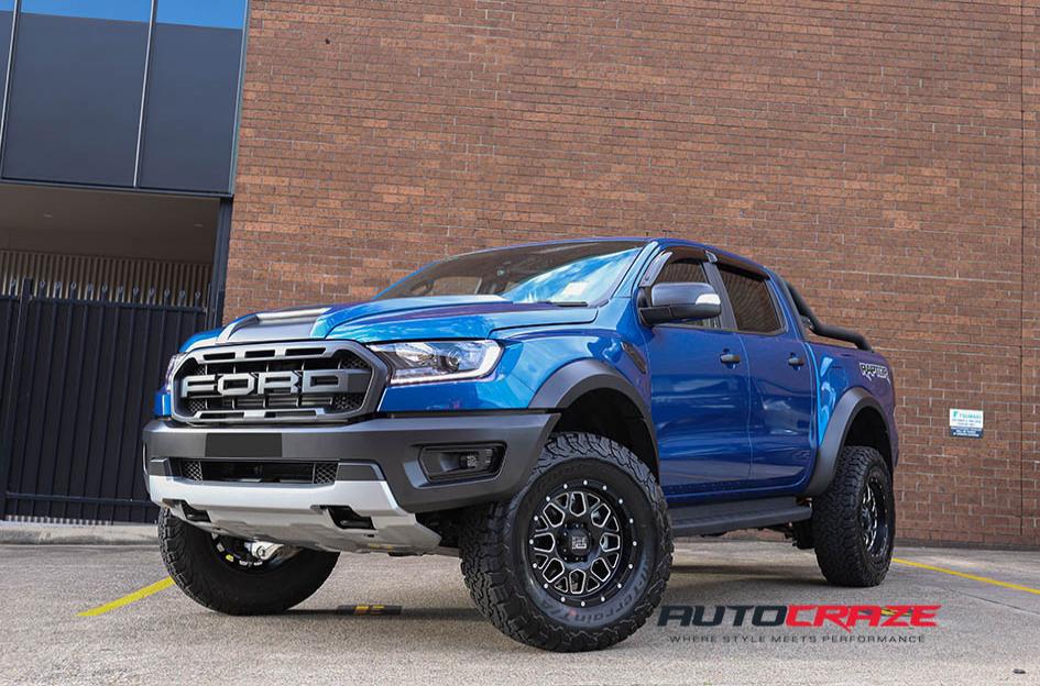 FORD RAPTOR KMC XD820 GRENADE SATIN BLACK MILLED FINISH